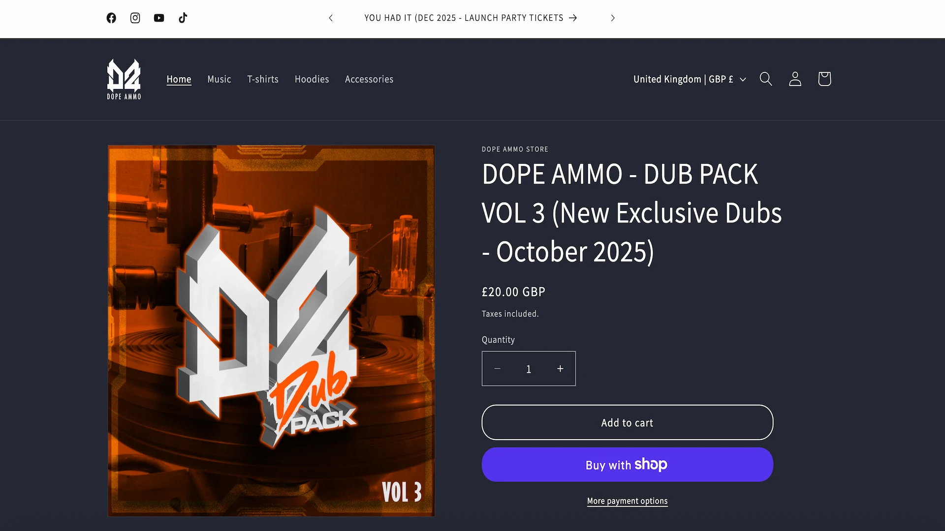 Dope Ammo e-commerce store with optimized conversion flow and secure checkout